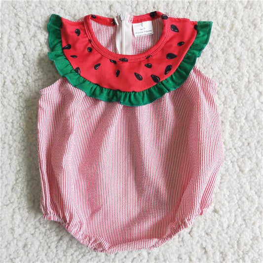 watermelon girls bubbles baby rompers summer