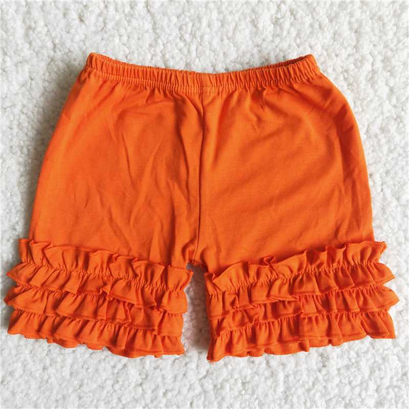 Rainbow Colorful Cotton ruffles Shorts girls clothes