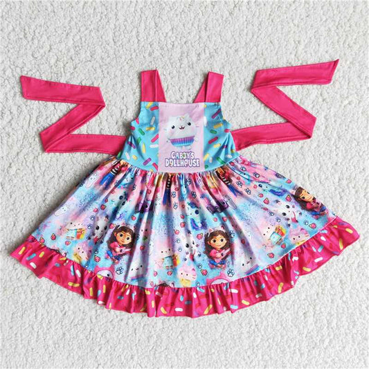 gabby dress girl skirt with ties