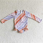 color stripes girls swimsuit match boy trunks