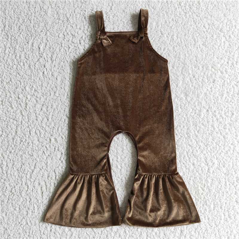 velvet girls jumpsuits kids romper