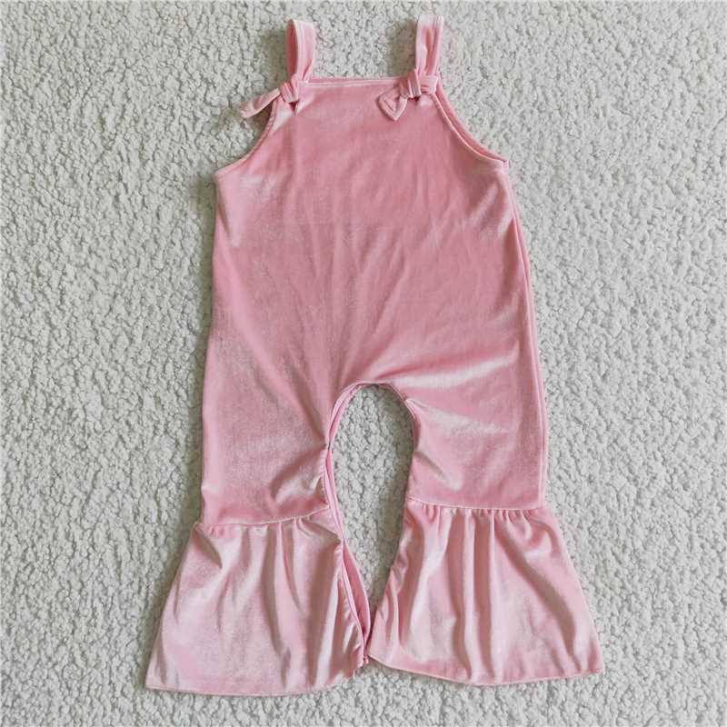 velvet girls jumpsuits kids romper