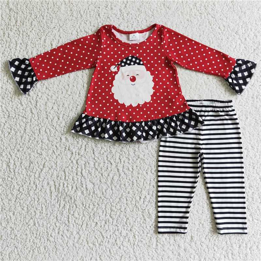 CHRISTMAS SETS SANTA GIRLS OUTFITS KIDS CLOTHES