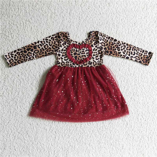 love heart yarn skirt Valentine's Day Girls Dresses