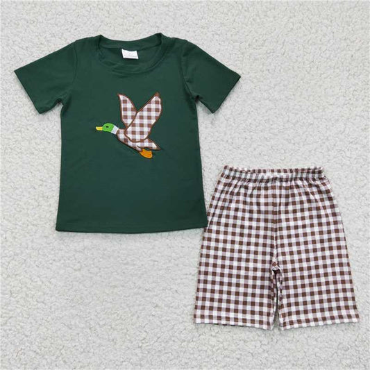 embroidered duck boys summer sets