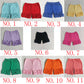 Rainbow Colorful Cotton ruffles Shorts girls clothes