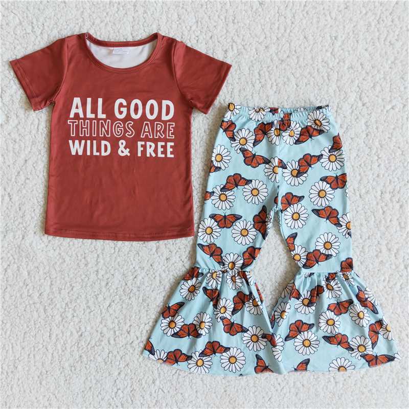 all good shirt bell 2 pcs sets Butterfly