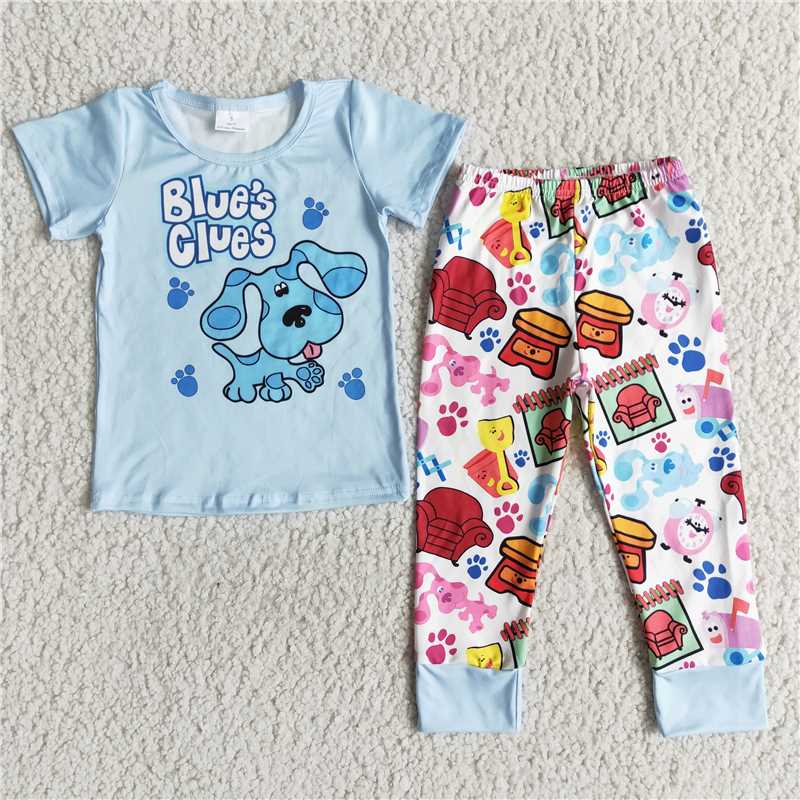 bluels clues boys outfits shorts sleeve shirt and long pants sale sets