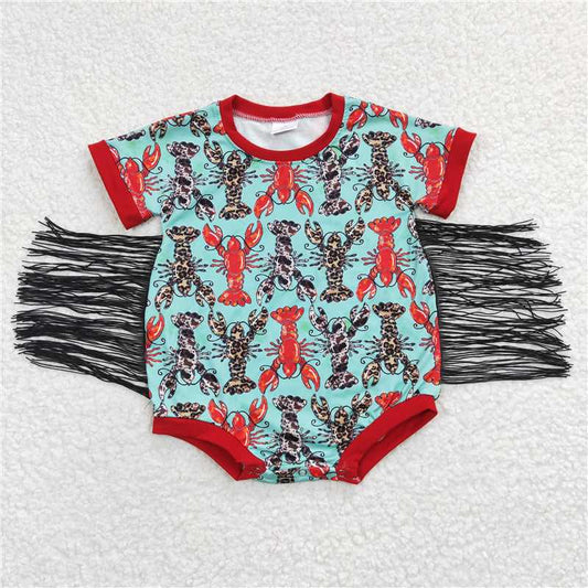 lobster tassel baby bubbles girls rompers