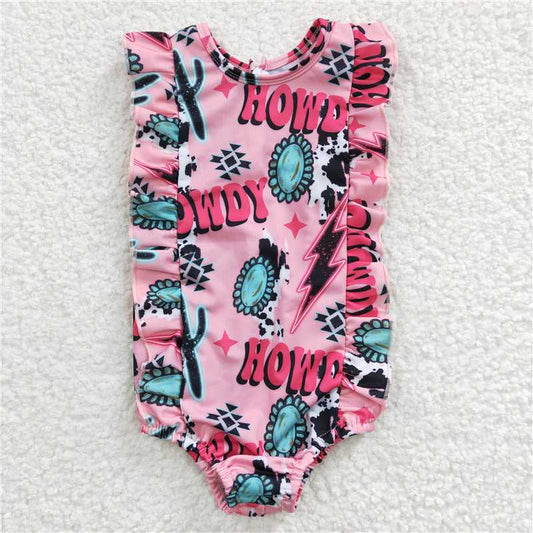 howdy girls swimsuit summer bathing suit