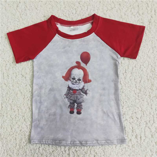 halloween boy short sleeve shirt balloon