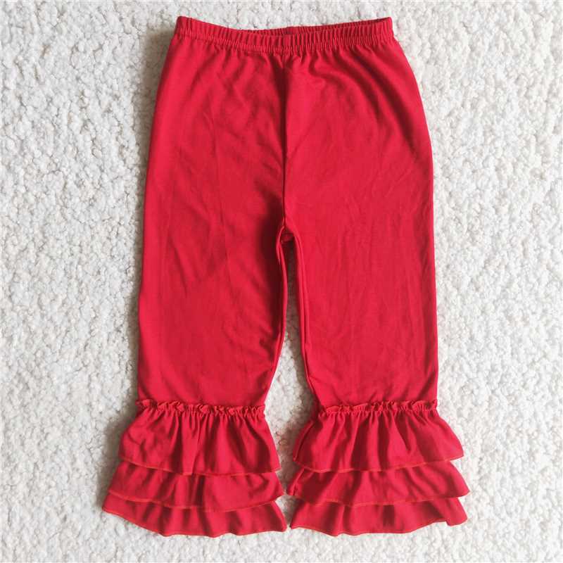 ruffles pants girls trousers cotton