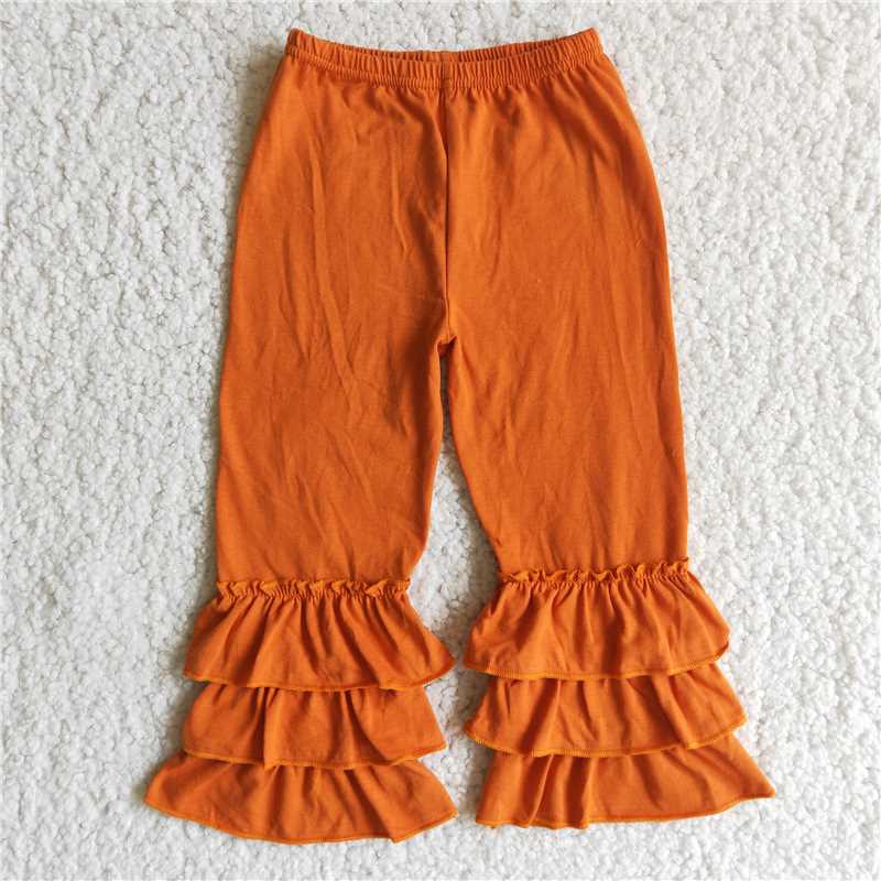 ruffles pants girls trousers cotton