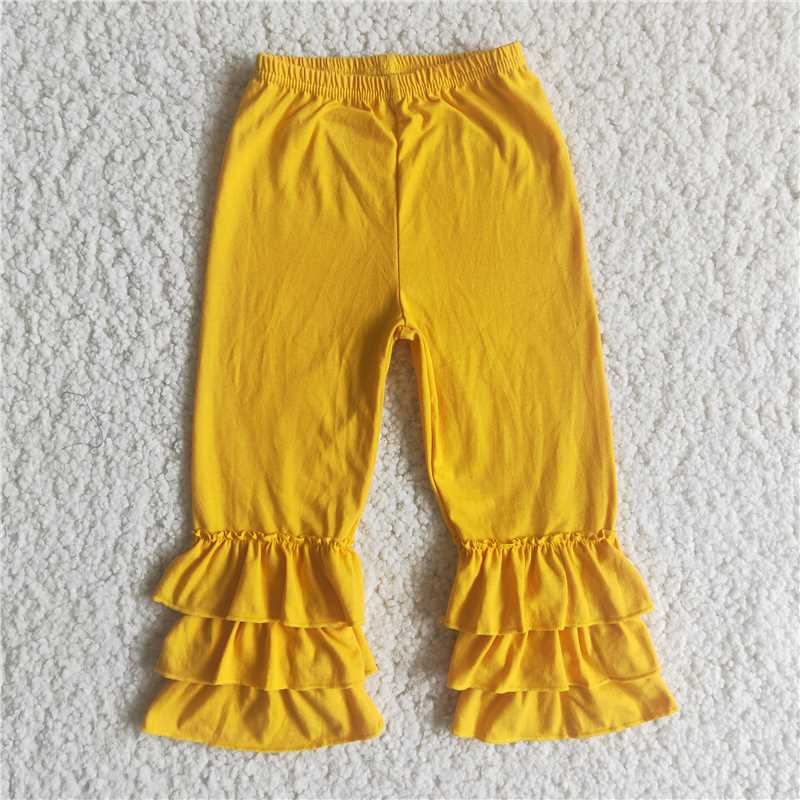 ruffles pants girls trousers cotton