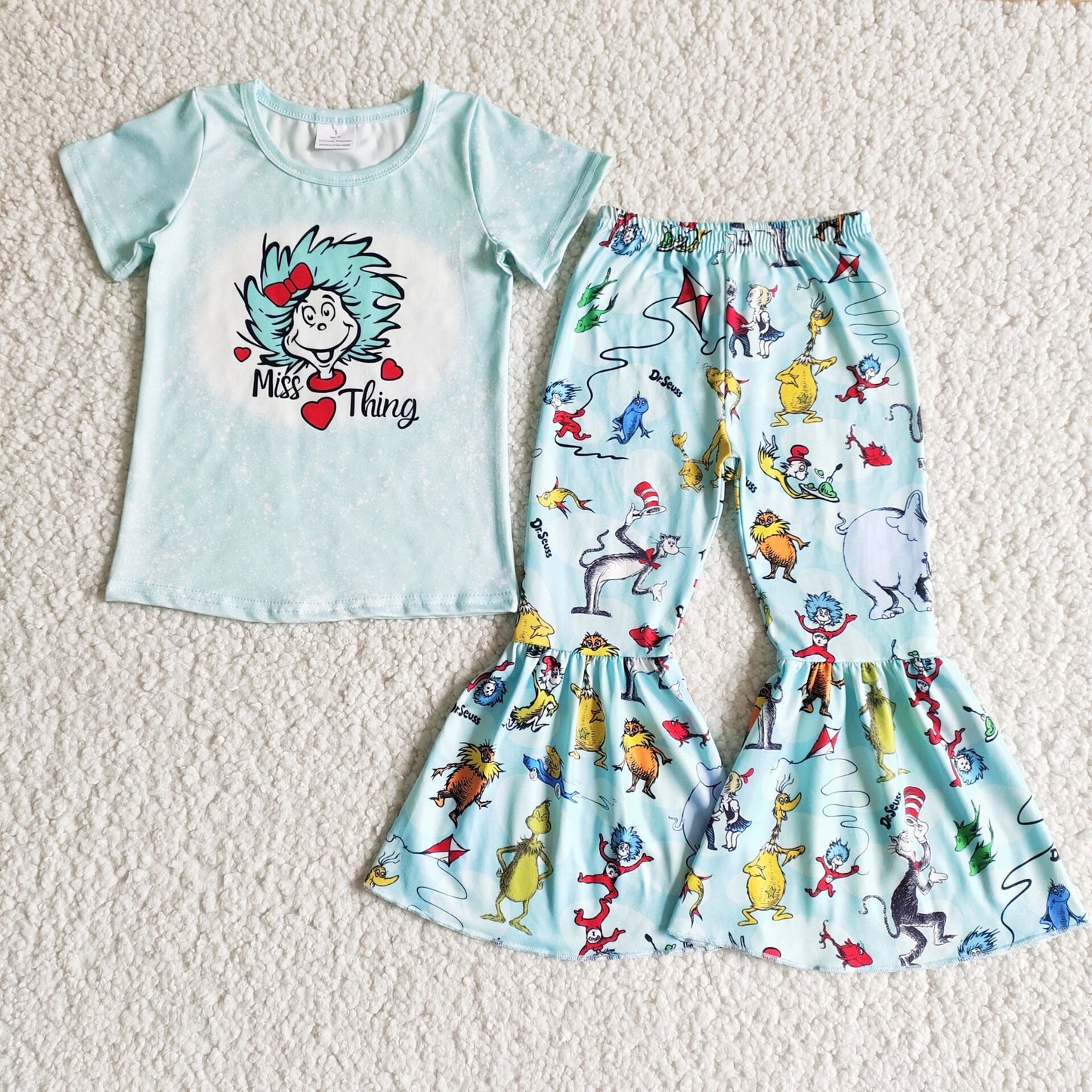 dr.seuss shirt bell girls sets kids clothes