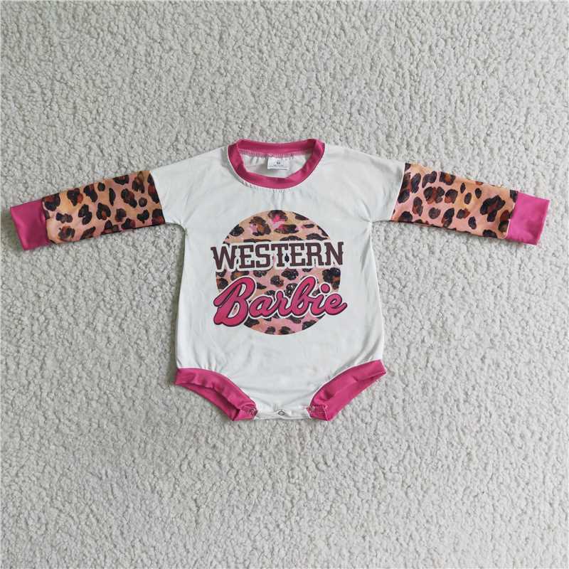 WEESTERN barbie bubble long sleeve baby romper