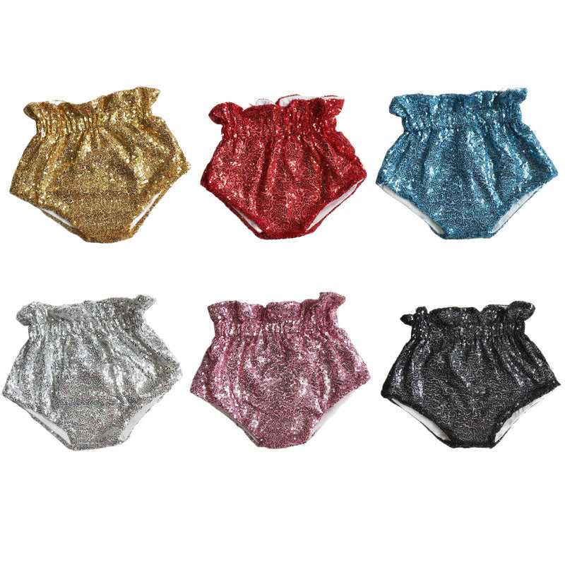 real sequins bummies baby kids shorts girls bummies