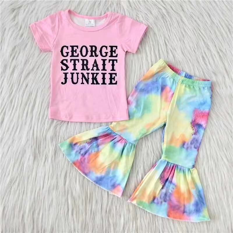 tie-dye bell girls sets