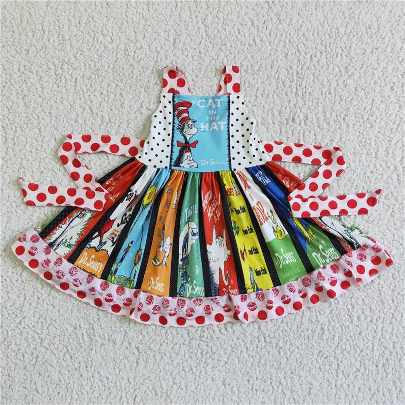 dr.seuss dress girl skirt with ties