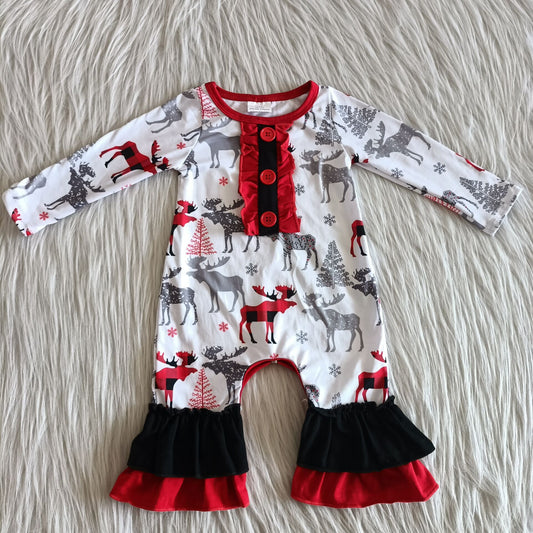 Christmas DEER cute baby rompers