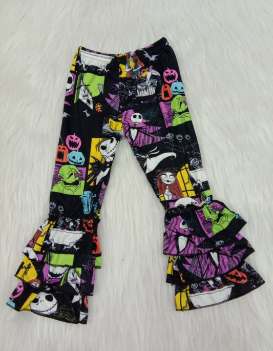 halloween ruffles pants girls trousers