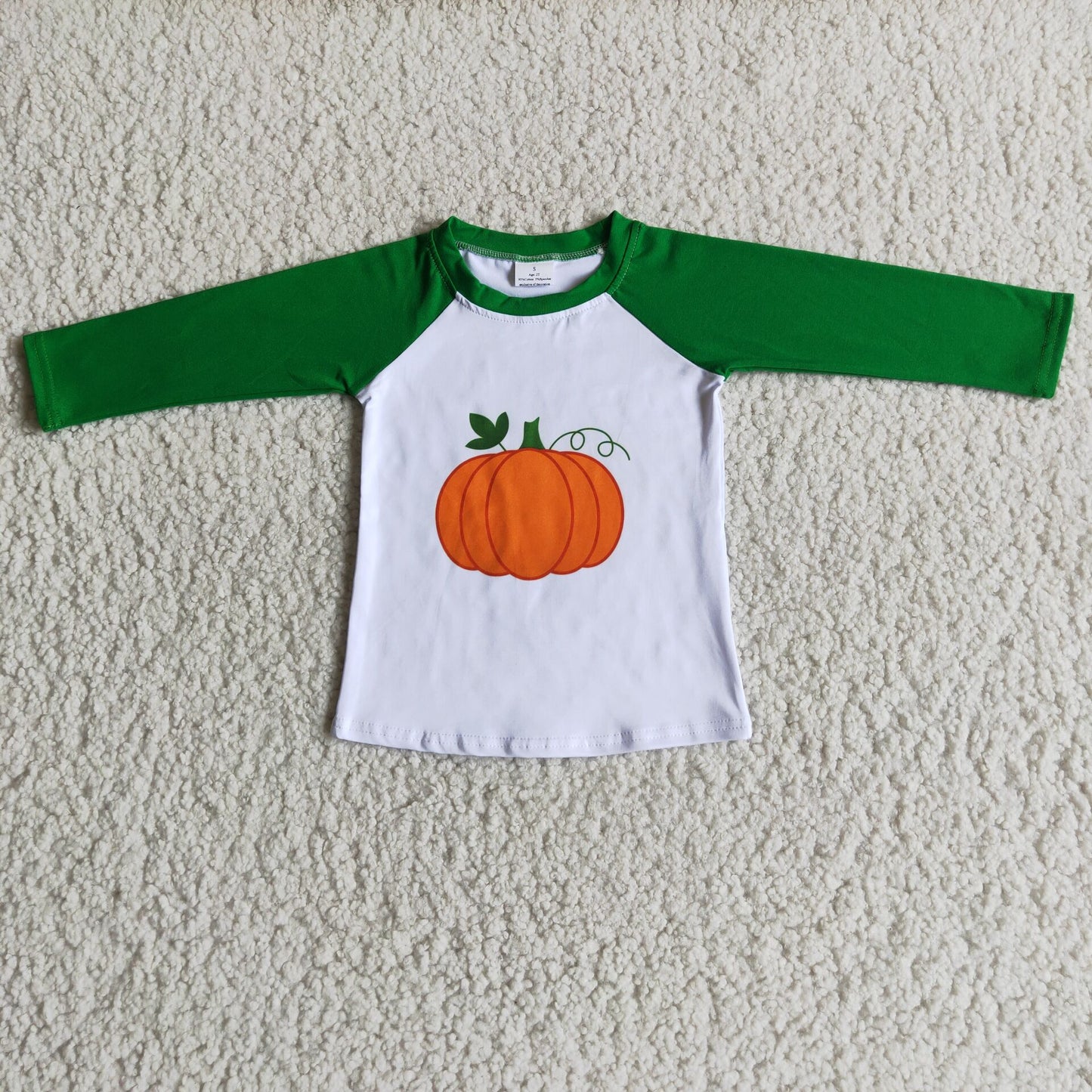 pumpkin boys long sleeve shirt fall spring tops