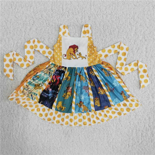 lion king dress girl skirt with ties