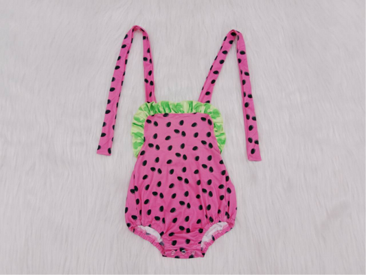 watermelon girls bubbles baby rompers