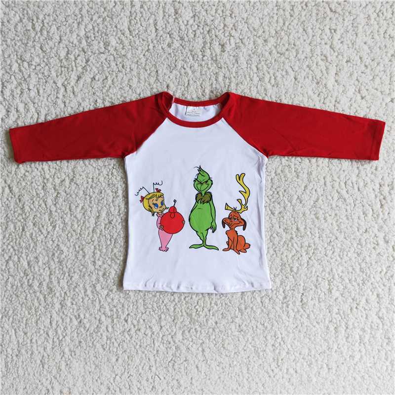 merry christmas boys long sleeve grinch shirt carton