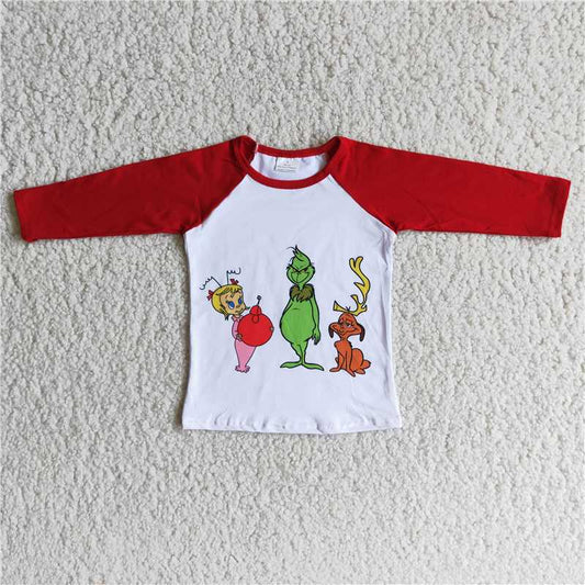 merry christmas boys long sleeve grinch shirt carton