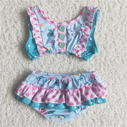 flower girls swimsuit summer bathing suit