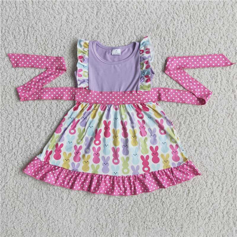 bunny easter girls dress summer skirt