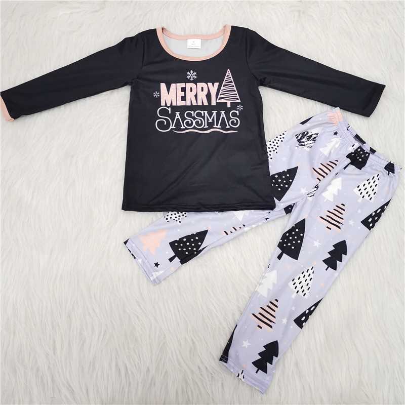 Merry Christmas girls outfits 2 pieces winter sets