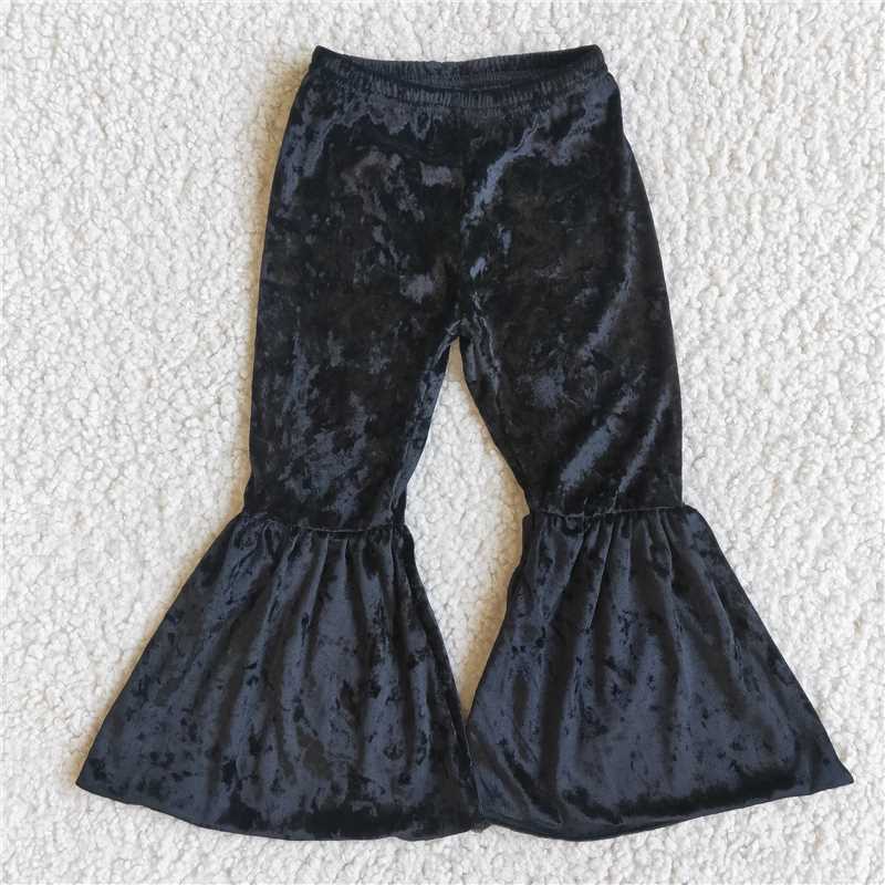 velvet bell pants girls trousers