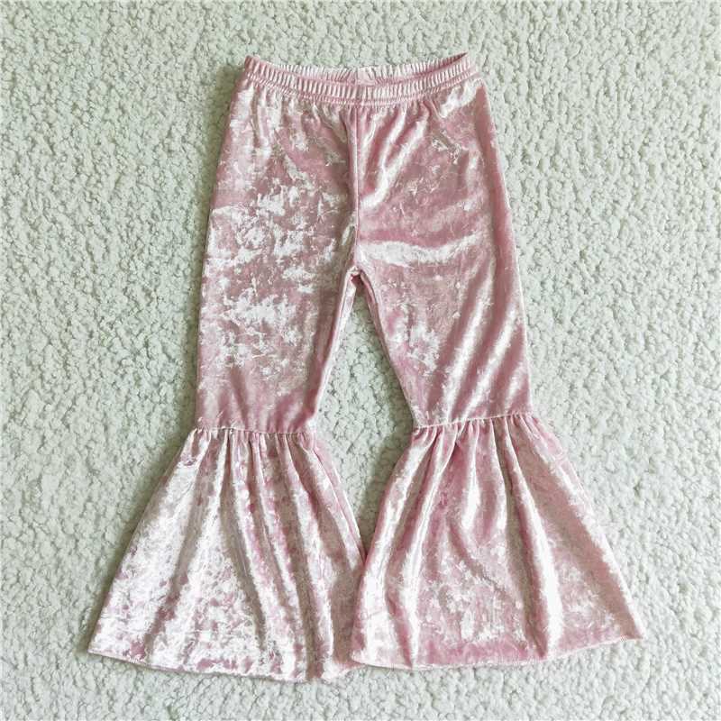 velvet bell pants girls trousers