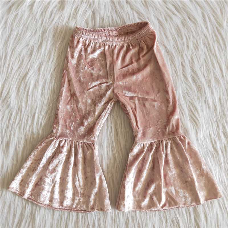 velvet bell pants girls trousers