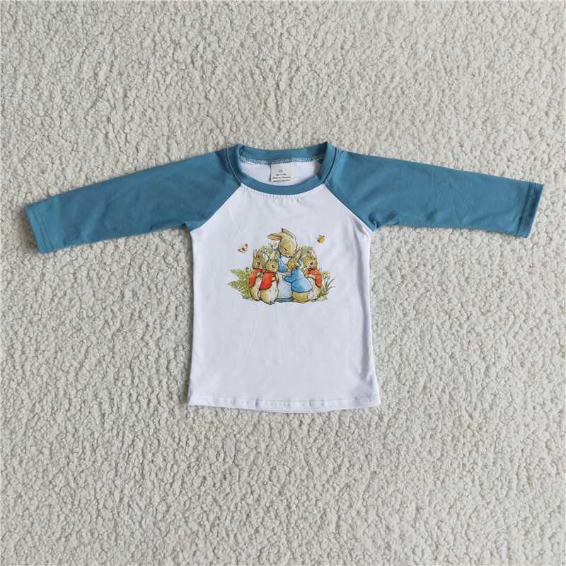 easter bunny boys long sleeve shirt fall spring tops