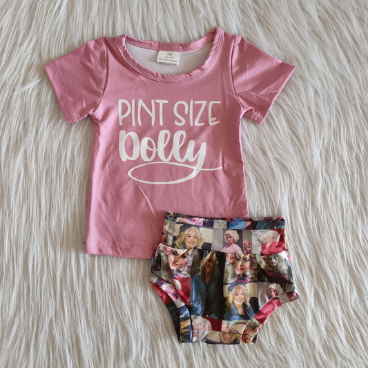 Girls lovely baby bummies sets pink shirt