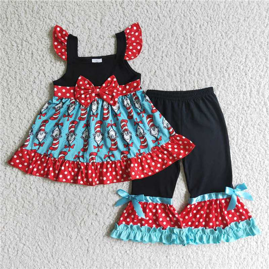 top & bell dr.seuss girls set kid clothes