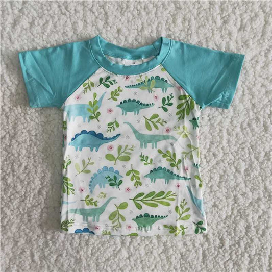 Dinosaur boy short sleeve shirt SUMMER