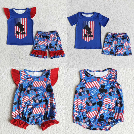 JULY 4TH boys MATCH GIRLS kids outfits baby romper