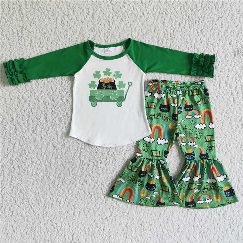 St. Patrick's Day clothes girl outfits kids clothing