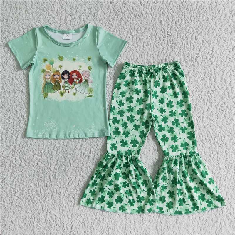 St. Patrick's Day Princess clothes girl outfits kids clothing