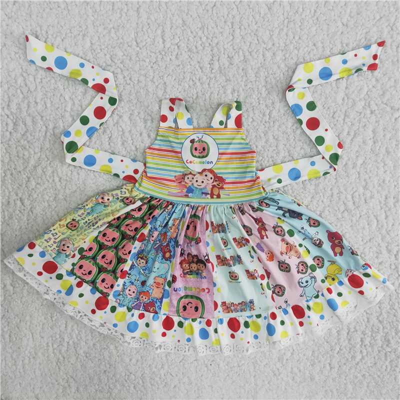 cocomelon dress girl skirt with ties