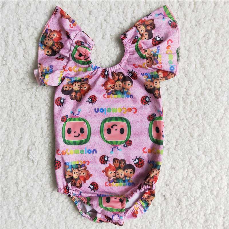 carton girls swimsuit summer leo bathing suit