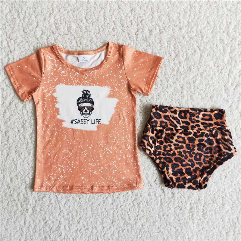 Girls lovely baby bummies sets SASSY LIFE shirt