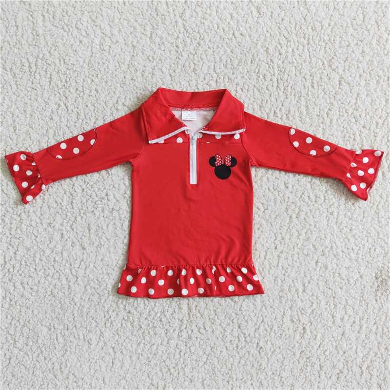 pullover red boys matching girls long sleeve shirt fall spring tops