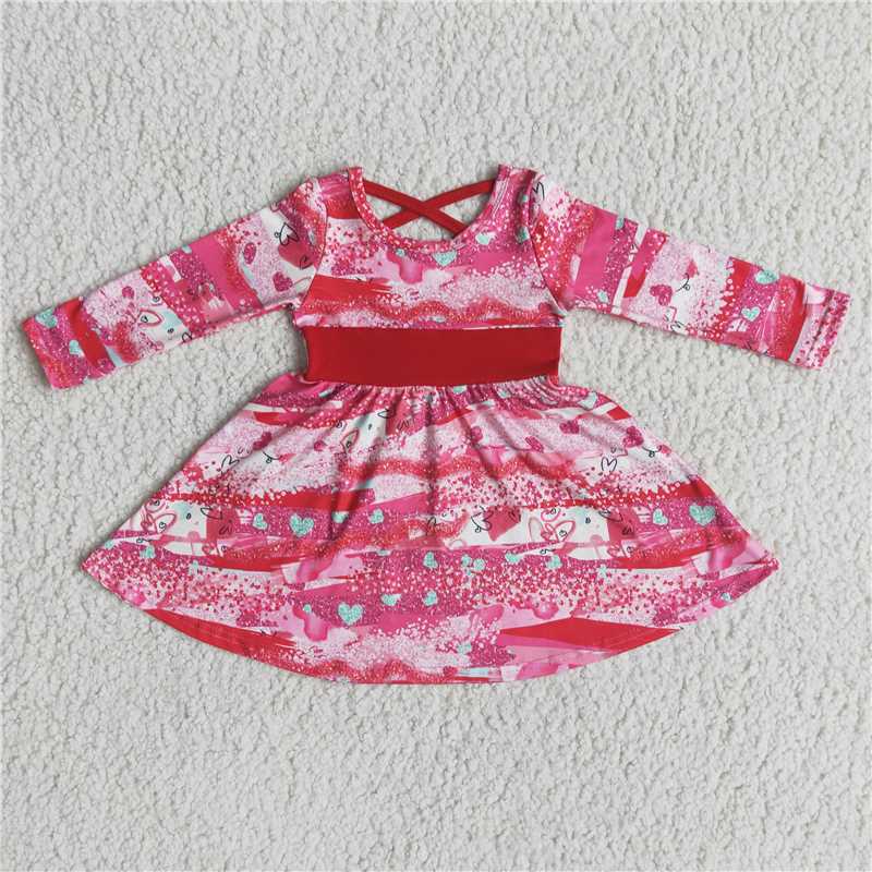 LOVE heart dress Valentine's Day Girls Dresses