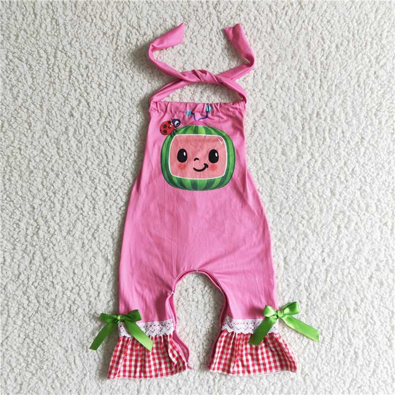 watermelon girls jumpsuit baby rompers