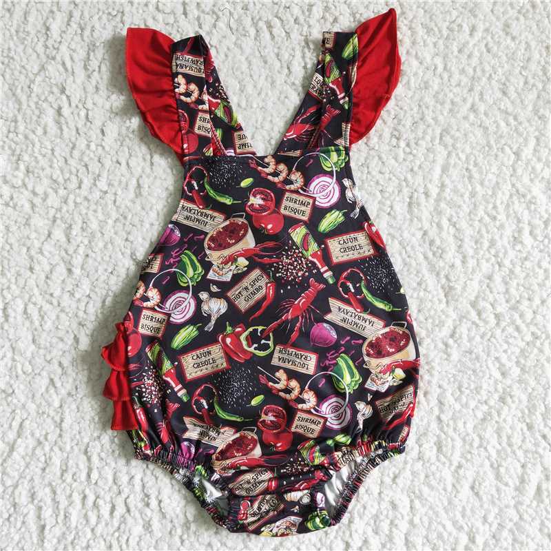 food girls bubbles baby rompers